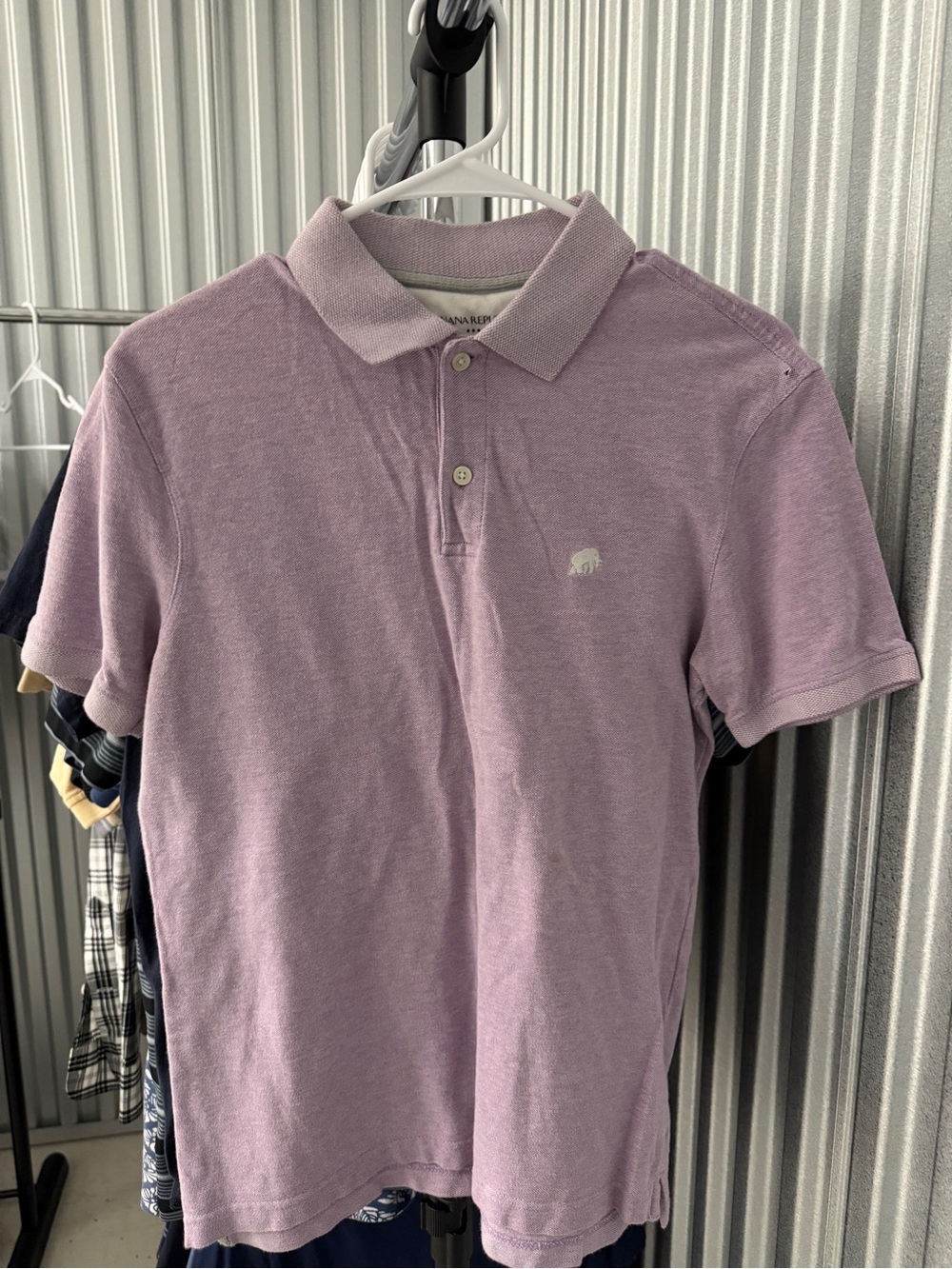 Banana Republic Men's Light Lavender Polo